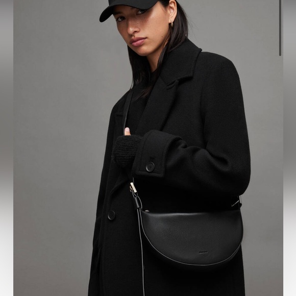 All Saints Black Crossbody Bag - Picture 2 of 10